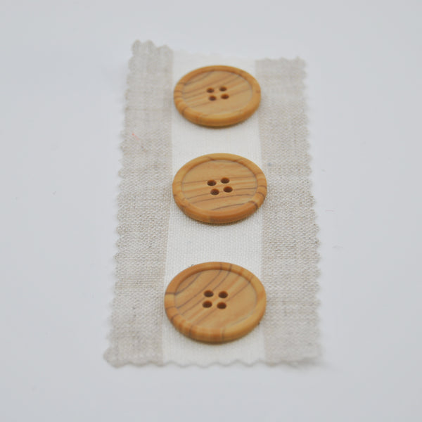 Button - 'Like Wood' - 23mm